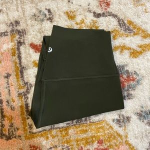 Lululemon Align High-Rise Pant 25” in Dark Olive